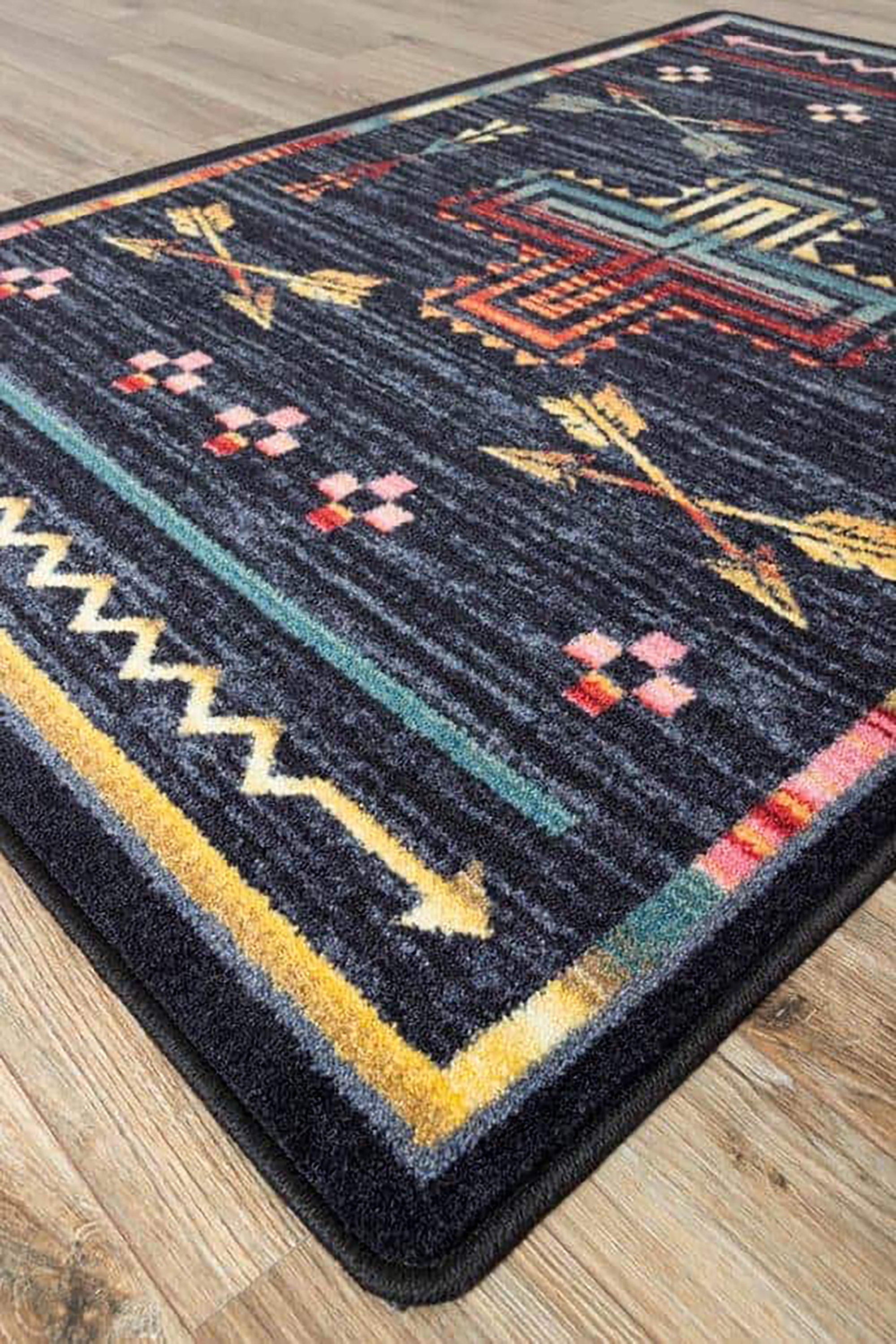 Navy Blue Southwest Area Rug 8x10 Southwestern Rug Native Etsy.de
