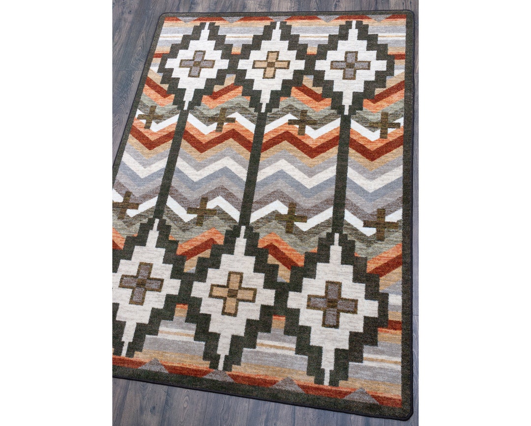 Bright Southwest Rug, Southwest Area Rug, Bright Area Rug, Aztec Rug