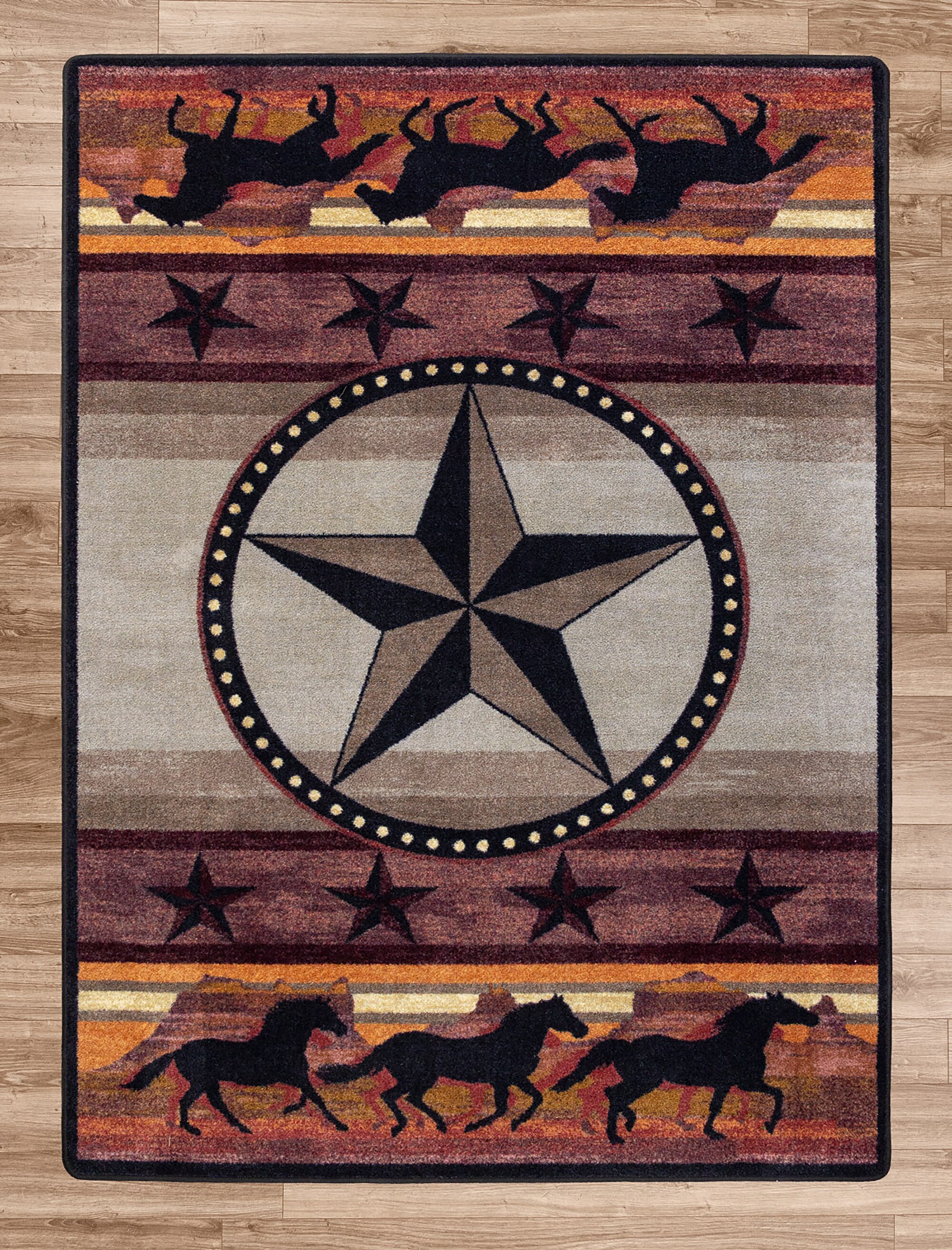 Western Rug Horse Rug Cowboy Rug Southwestern Rug Western Etsy