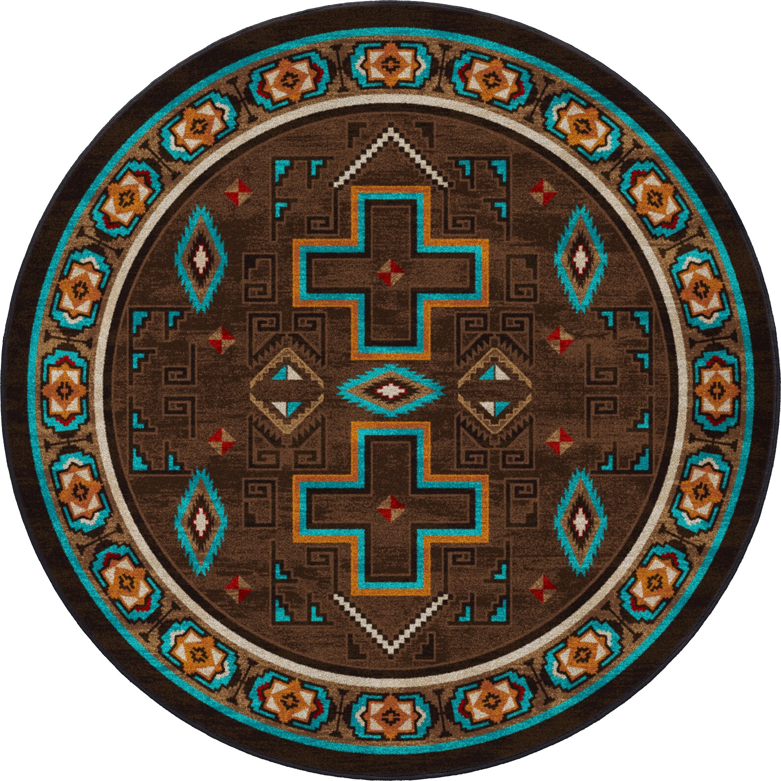 Brown Southwestern Rug Brown Southwest Rug Brown Etsy