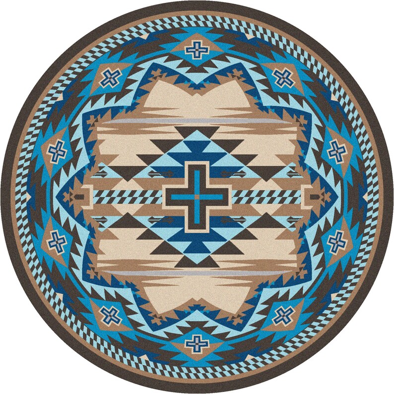 Turquoise Rug Turquoise Area Rug Southwestern Rug Etsy