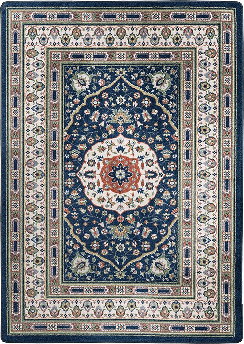 Blue Persian Style Rug Persian Style Area Rug Persian Rug Etsy