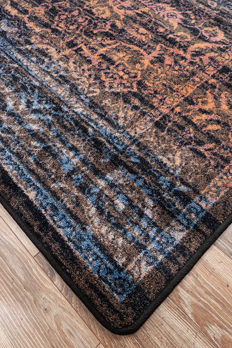 Faded Persian Style Rug Faded Persian Rug Persian Area Rug Etsy