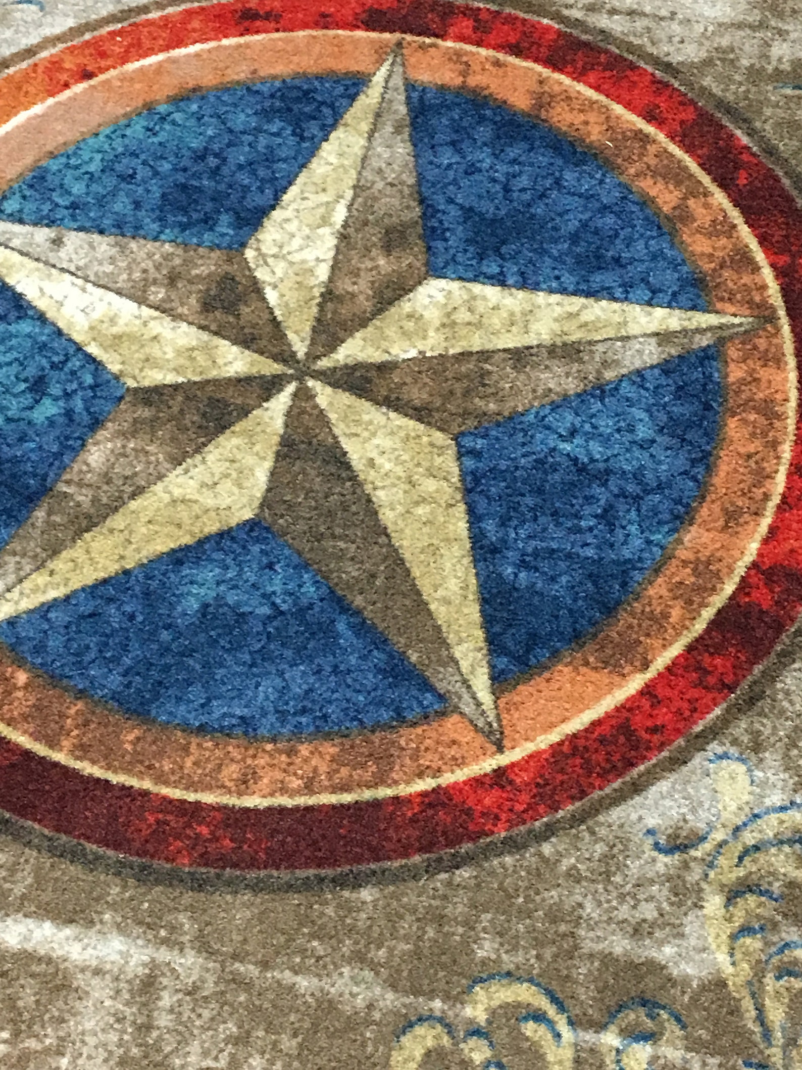 Western Rug Western Area Rug Texas Star Rug Texas Star Area Etsy
