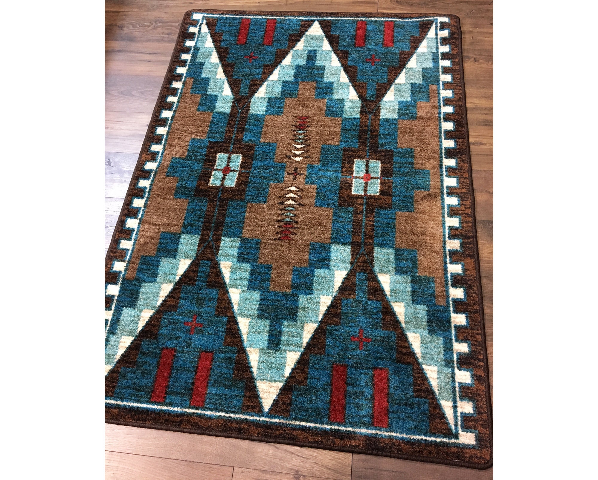 Aztec Rug Aztec Area Rug Native American Style Rug Native Etsy