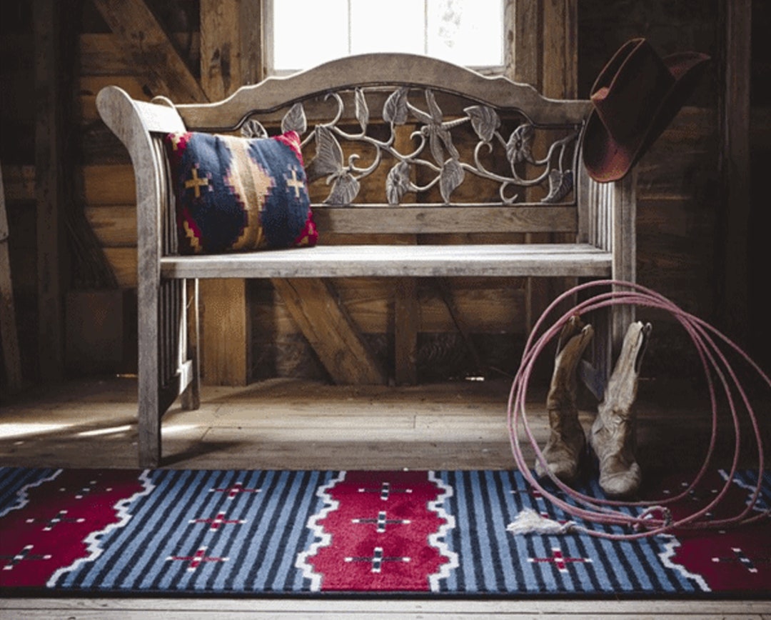 Rustic Rug Western Rug Rustic Area Rug Western Area Rug Rustic Style