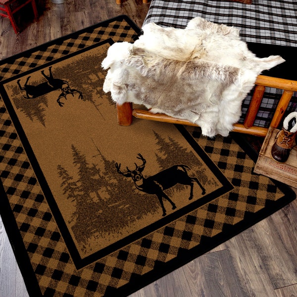 Whitetail Deer Rug Etsy