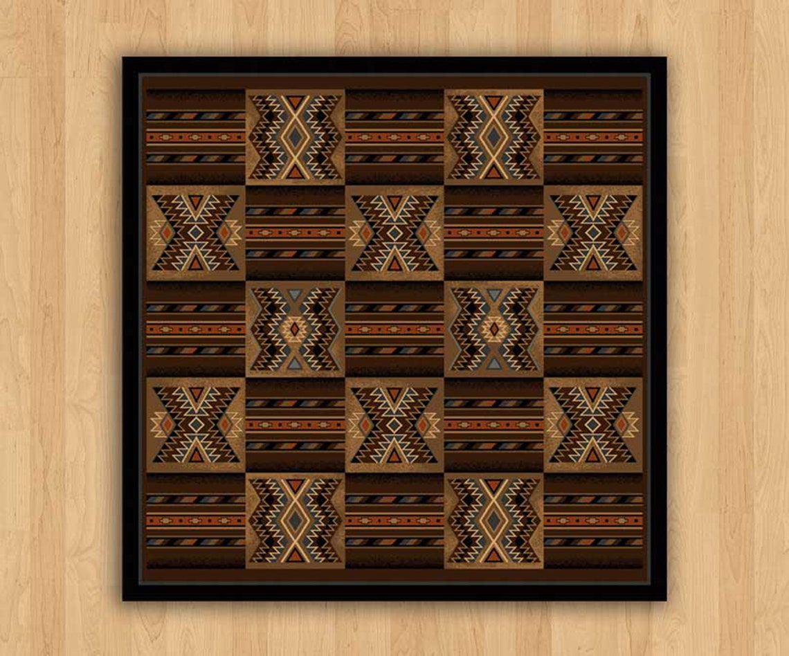 Brown Rug Brown Area Rug Rustic Rug Rustic Area Rug Rustic Etsy