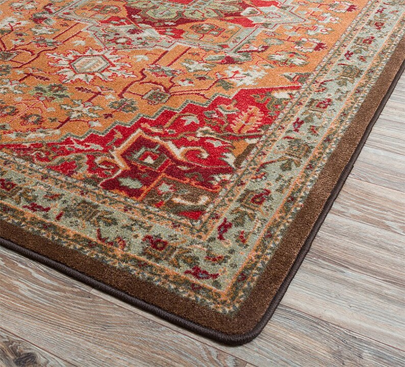 Red Persian Style Rug Persian Style Area Rug Persian Rug Etsy