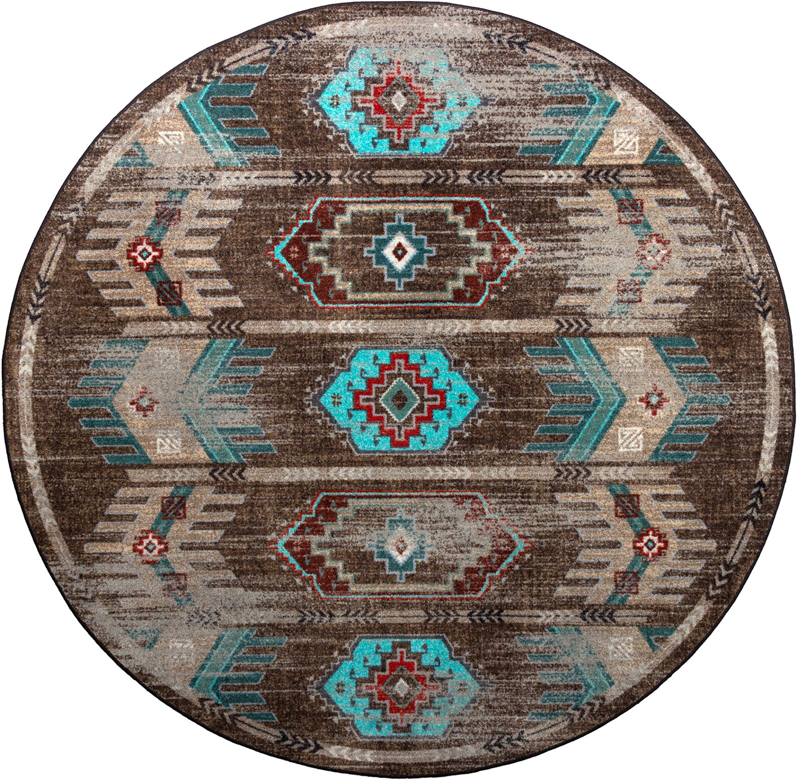 Turquoise Southwestern Rug, Southwest Rug, Native American Style Rug