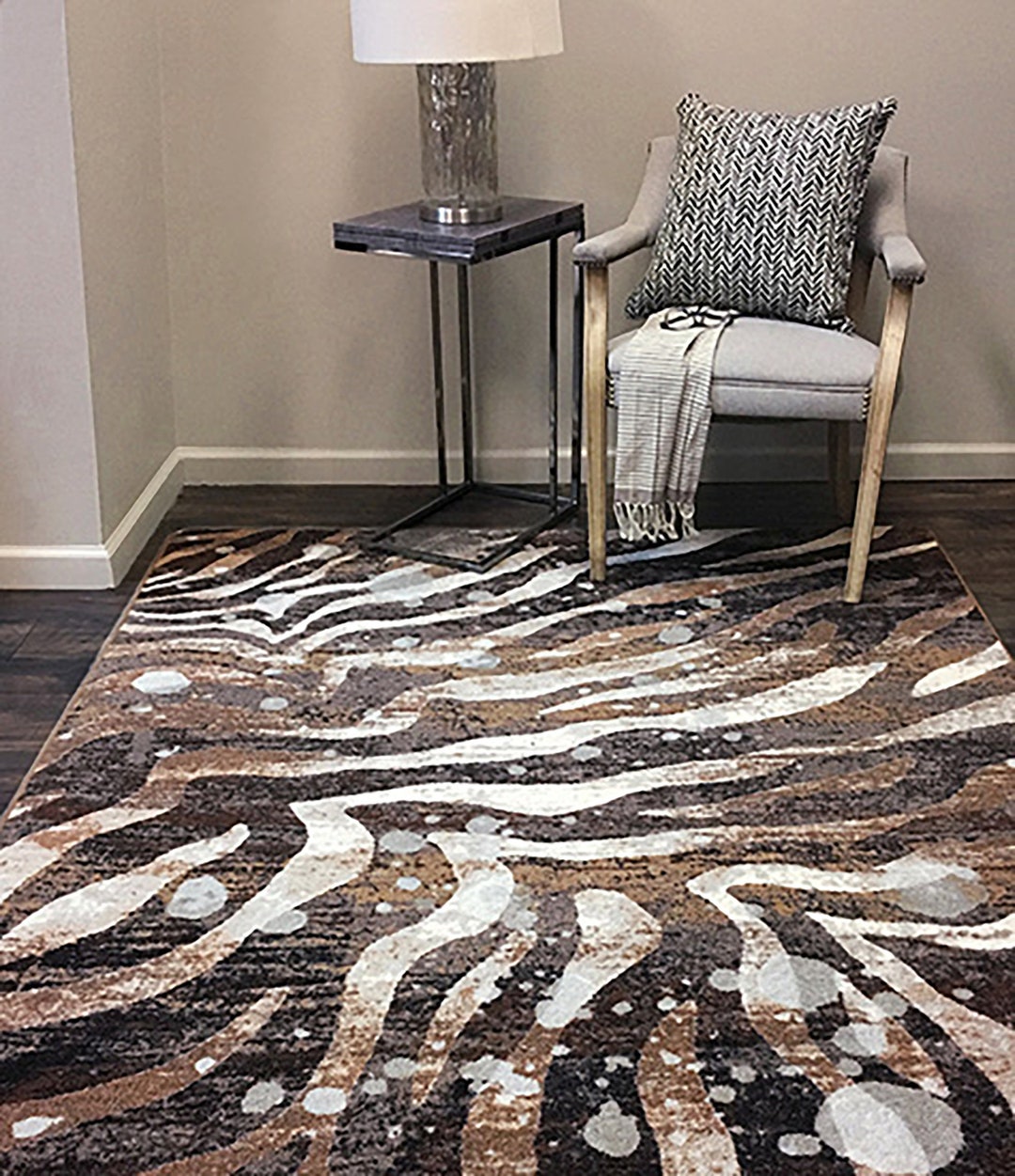 Modern Zebra Rug, Zebra Area Rug, Zebra Print Rug, Zebra Print Area Rug