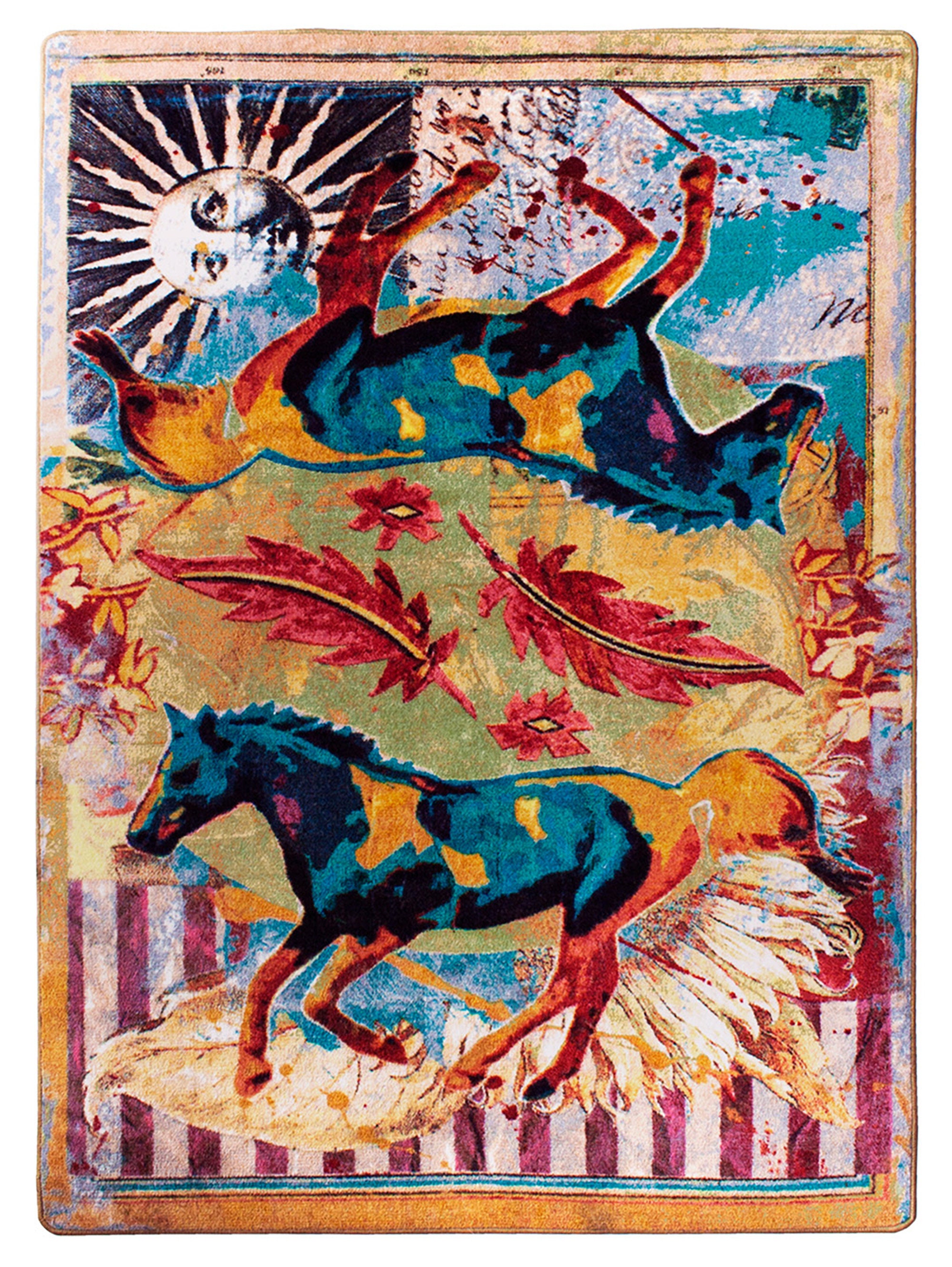 Horses Rug Horse Rug Horse Area Rug Western Rug Western Etsy