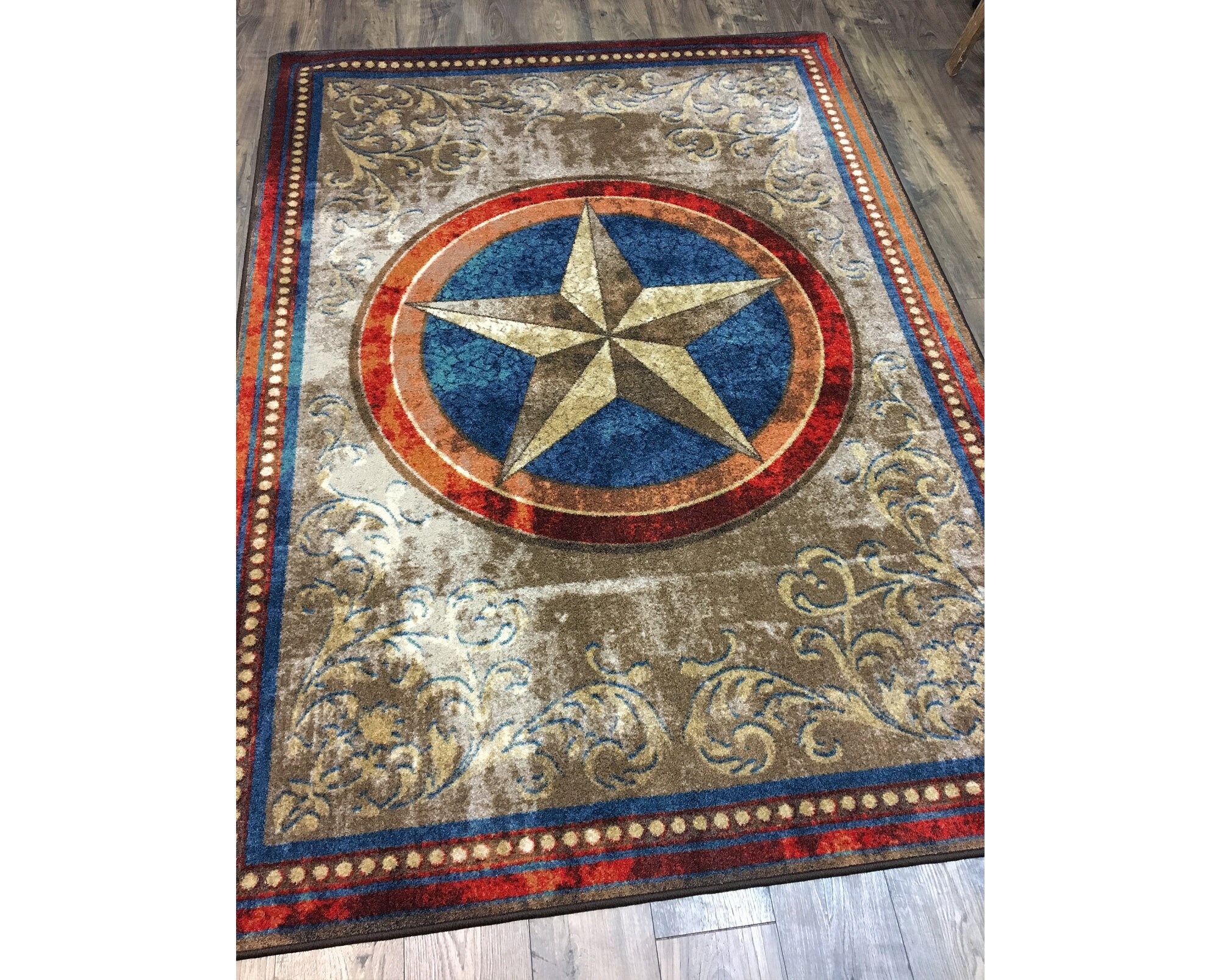 Western Rug Western Area Rug Texas Star Rug Texas Star Area Etsy