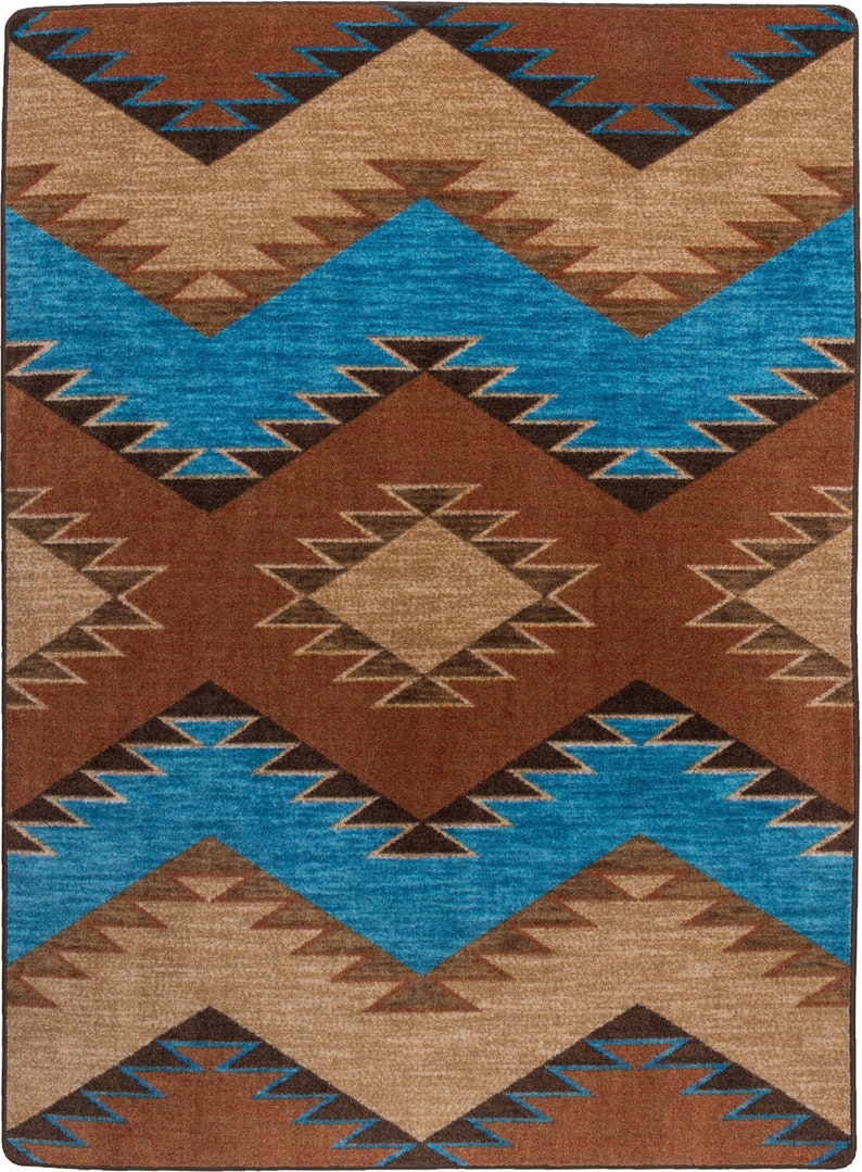 Native American Inspired Rug Native American Style Area Rug Etsy Canada
