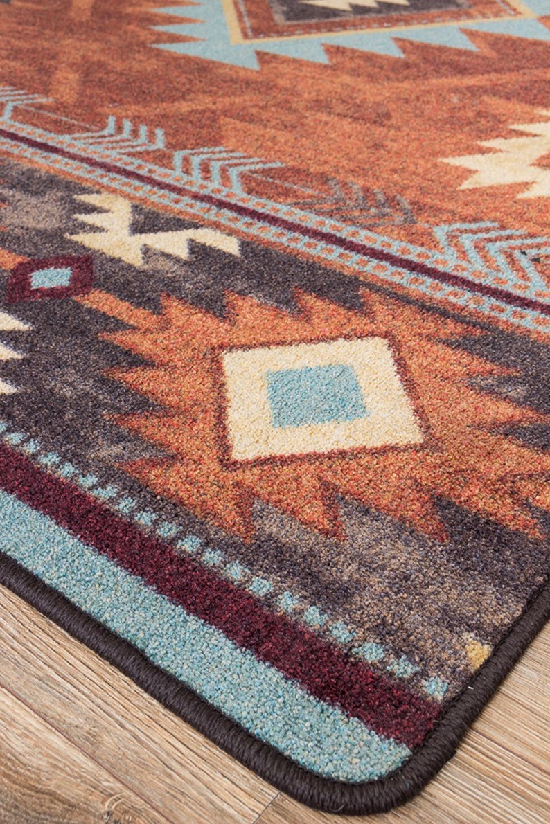 Southwest Rug Native American Style Rug Southwestern Rug Etsy