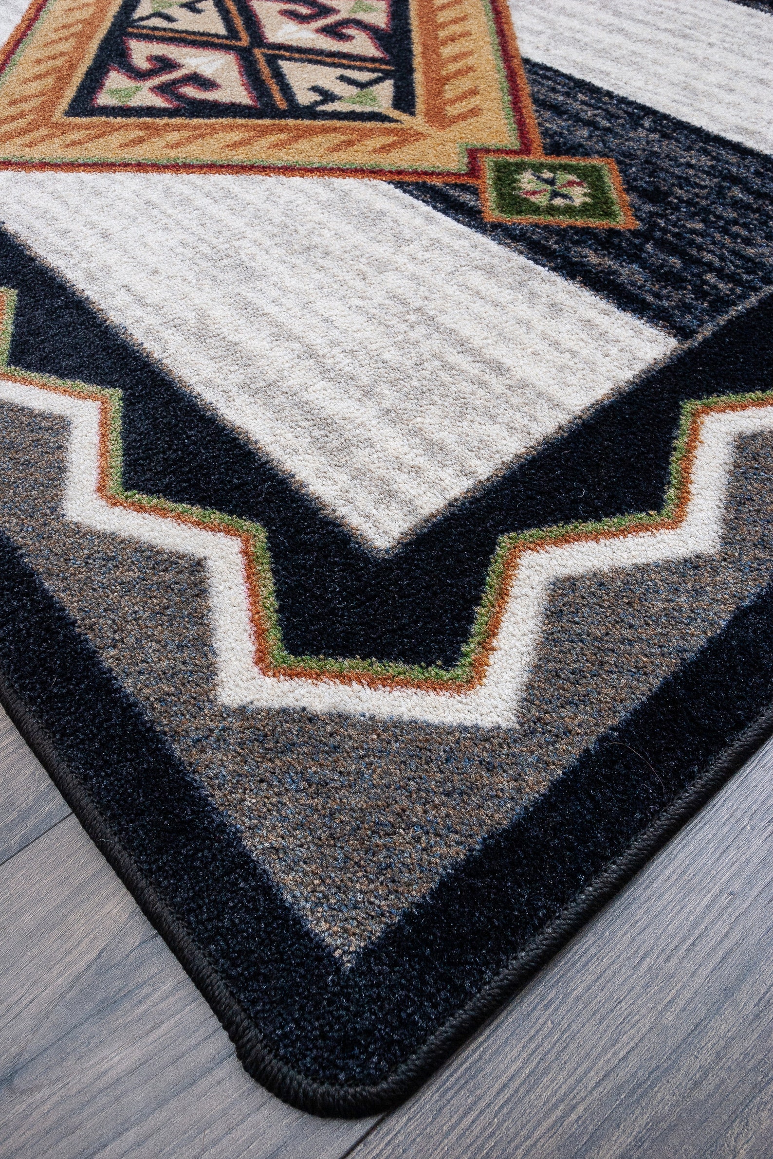 Black and White Southwestern Rug Southwestern Area Rug Etsy