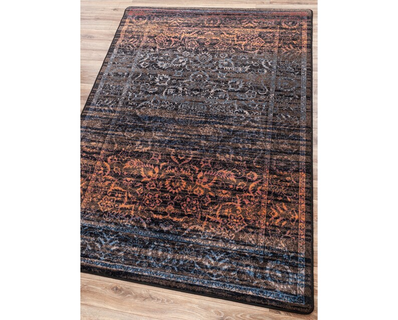 Faded Persian Style Rug Faded Persian Rug Persian Area Rug Etsy