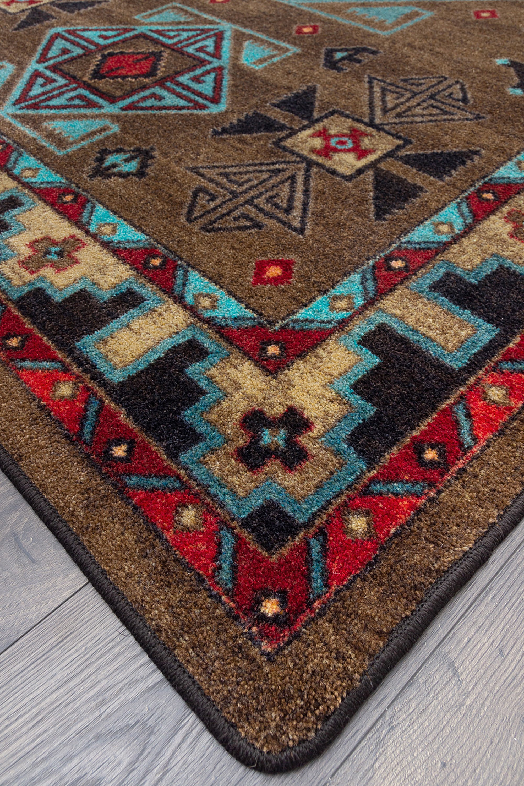 Brown Southwestern Rug Brown Southwest Rug Brown Etsy
