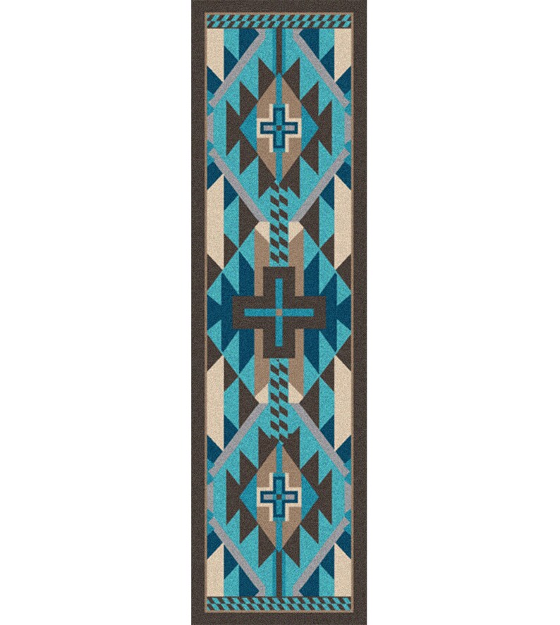 Turquoise Rug Turquoise Area Rug Southwestern Rug Etsy