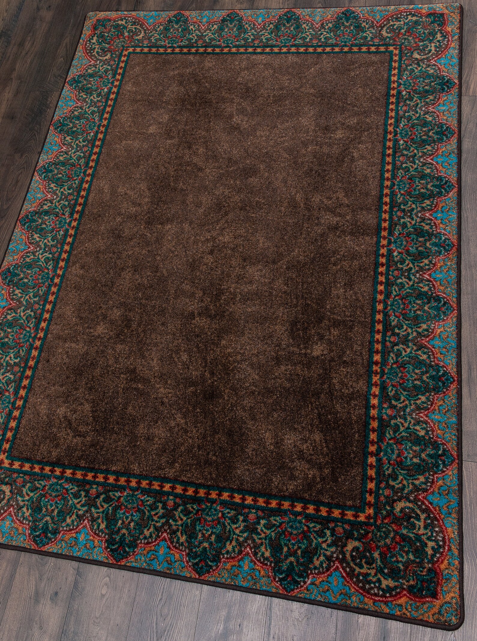 Western Rug Brown Western Rug Western Rug 8x10 Western Area Etsy