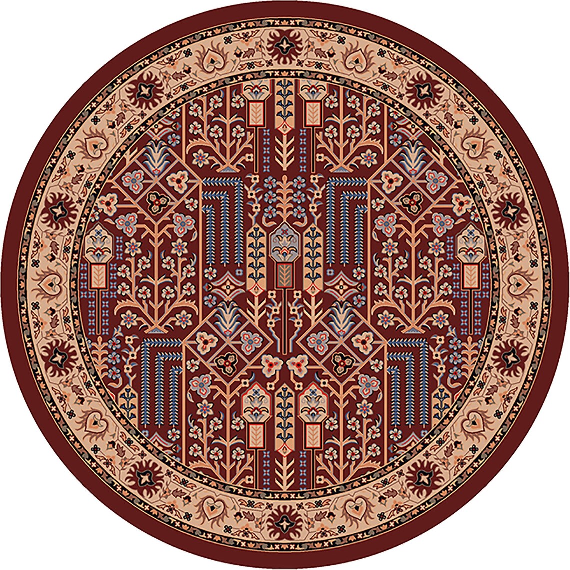 Red Persian Style Rug Persian Style Area Rug Persian Rug Etsy