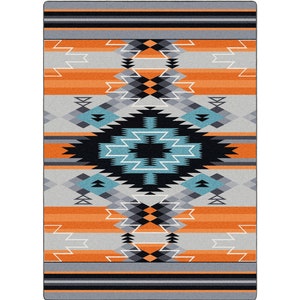 Aztec Rug, Aztec Area Rug, Native American Style Rug, Native American ...