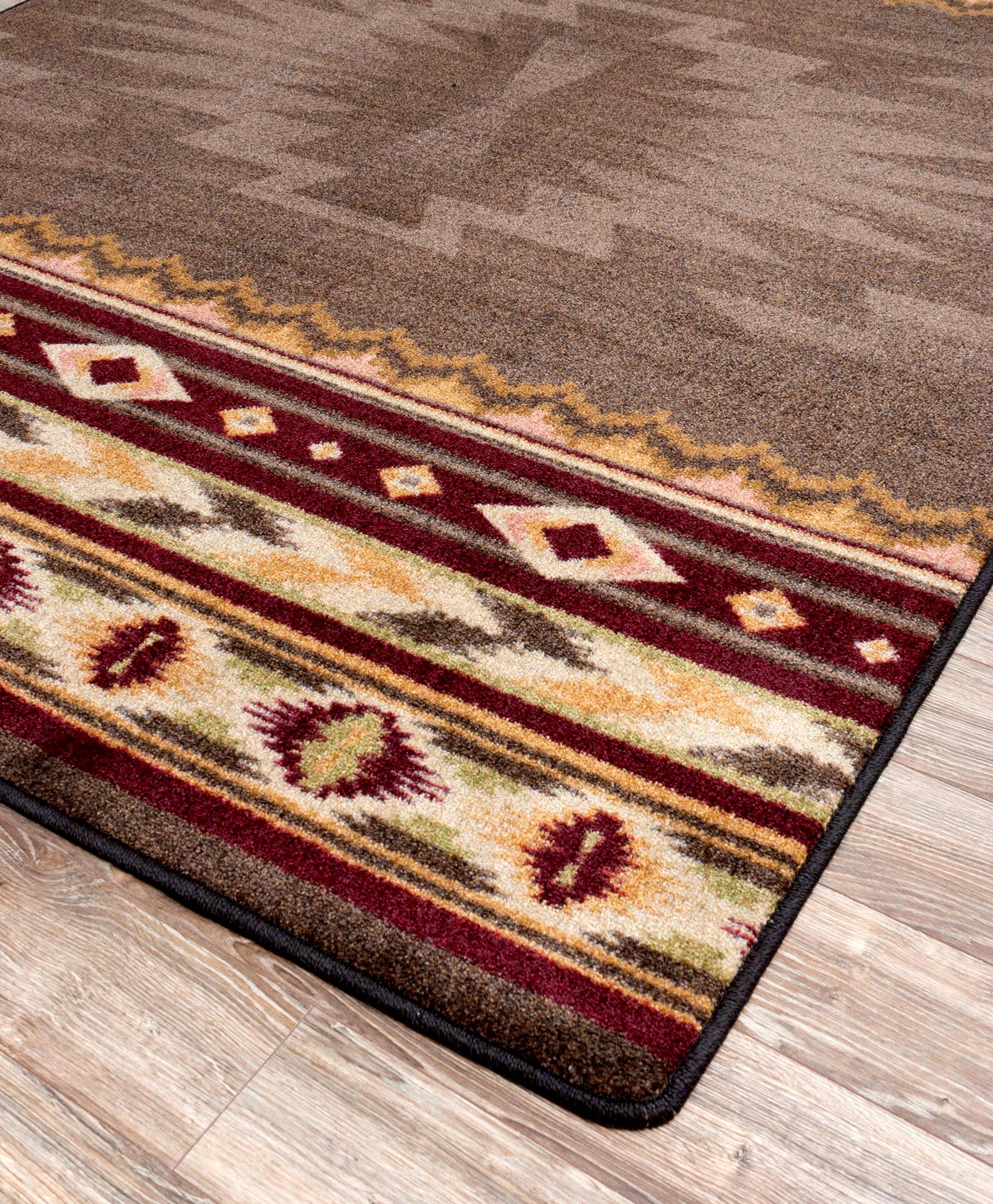 Western Rug Brown Western Rug Western Rug 8x10 Western Area Etsy