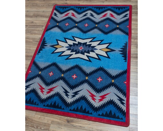 Blue Rug Area Bright Abstract - Beige Bright Area Rug Blue Rug Area Bright Abstract - Beige Bright Area Rug