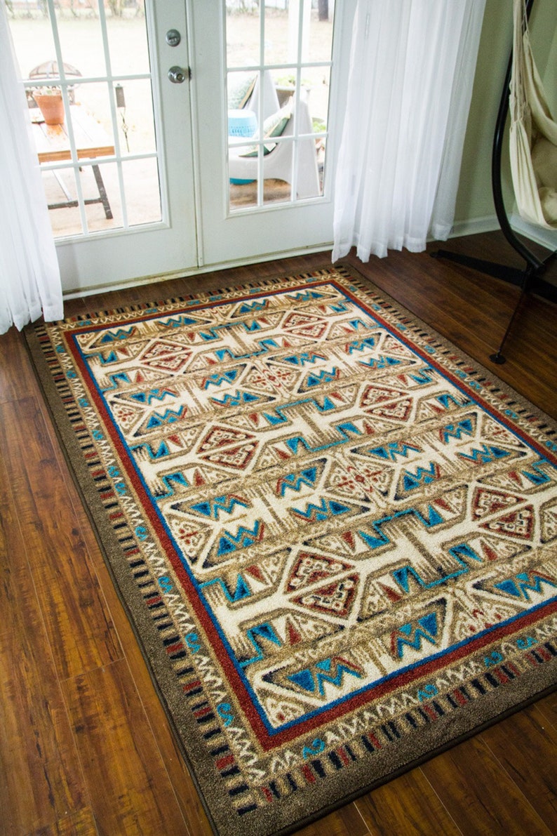 Rustic Rug Rustic Area Rug Rustic Decor Rustic Home Etsy