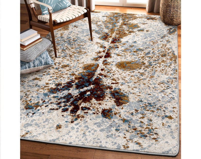 Cowhide Splatter Rug Cow Hide Rug Faux Cowhide Rug 8x10 Etsy