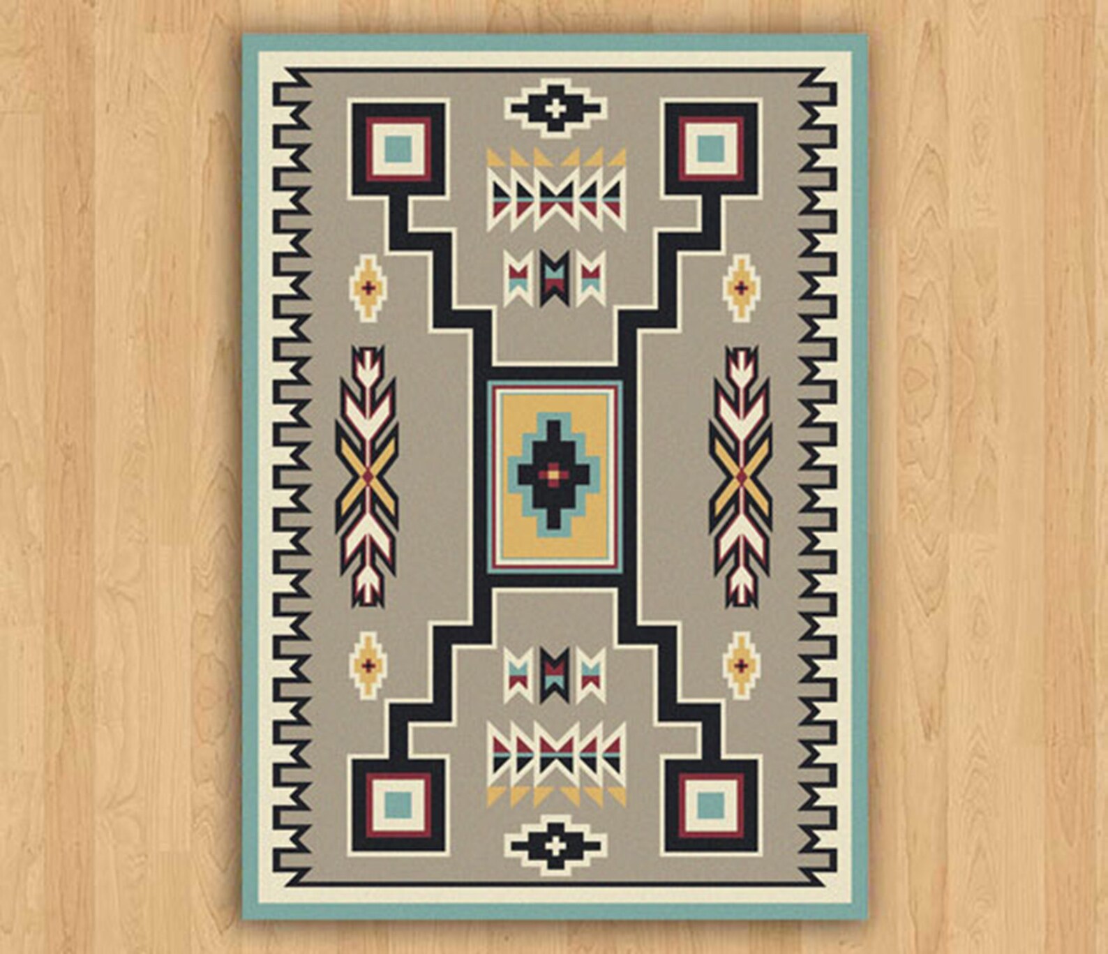 Native American Style Rug Native American Style Area Rug Etsy
