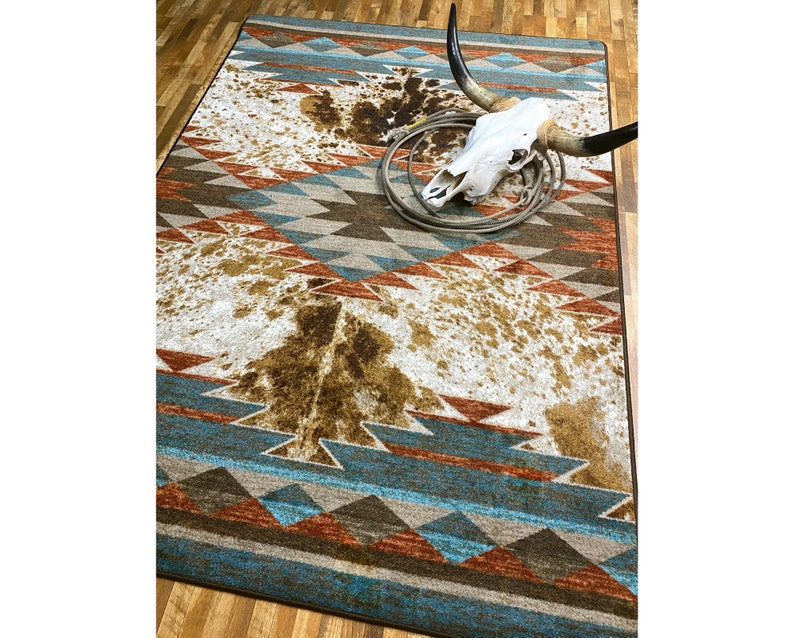 Cowhide Rug Cow Hide Rug Faux Cowhide Rug 8x10 Cowhide Rug Etsy