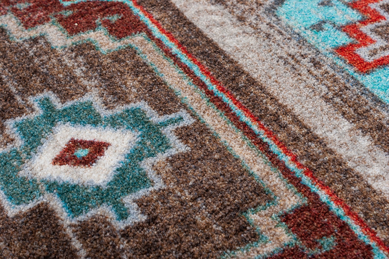 Turquoise Southwestern Rug Southwest Rug Native American Etsy