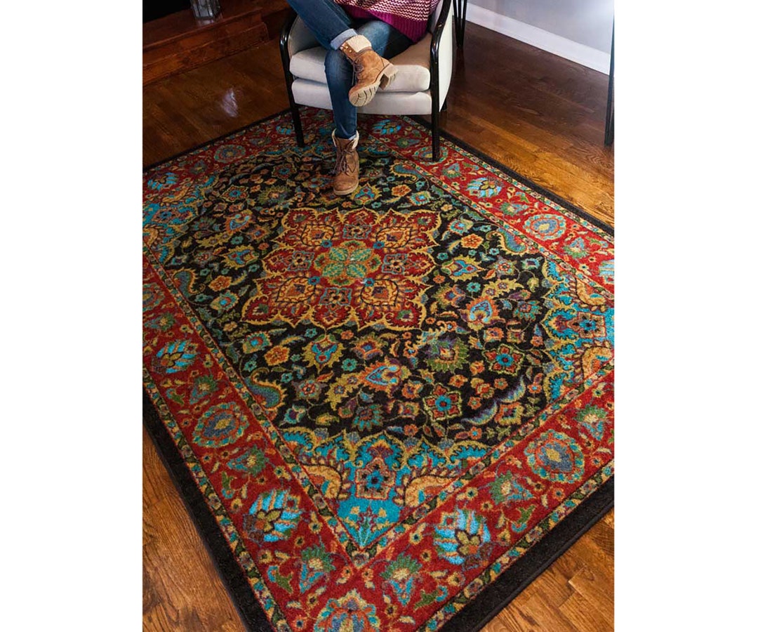 Red Persian Style Rug Persian Style Area Rug Persian Rug Persian Area