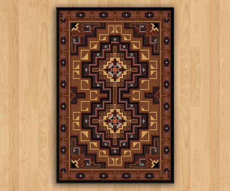 Rustic Rug Rustic Area Rug Rustic Decor Rustic Home Decor Etsy