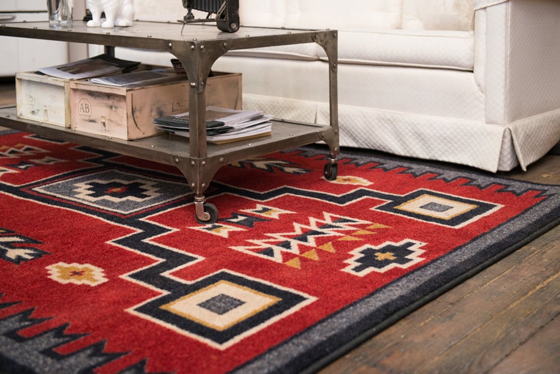 Red Southwestern Rug Southwest Rug Southwestern Rug Etsy