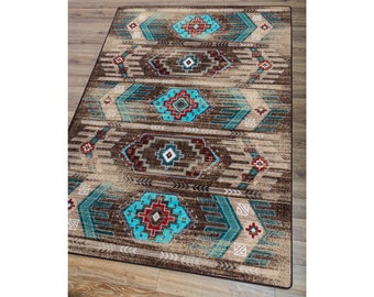 Rustic Western Country Aqua Brown Cowgirl Cowboy Style Bedroom Floor Mat Door Living Room Carpet Mat Household Decorative Carpet Indoor Outdoor Entryway Rug 72x48 Rustic Western Country Aqua Brown Cowgirl Cowboy Style Bedroom Floor Mat Door Living Room Carpet Mat Household Decorative Carpet Indoor Outdoor Entryway Rug 72x48