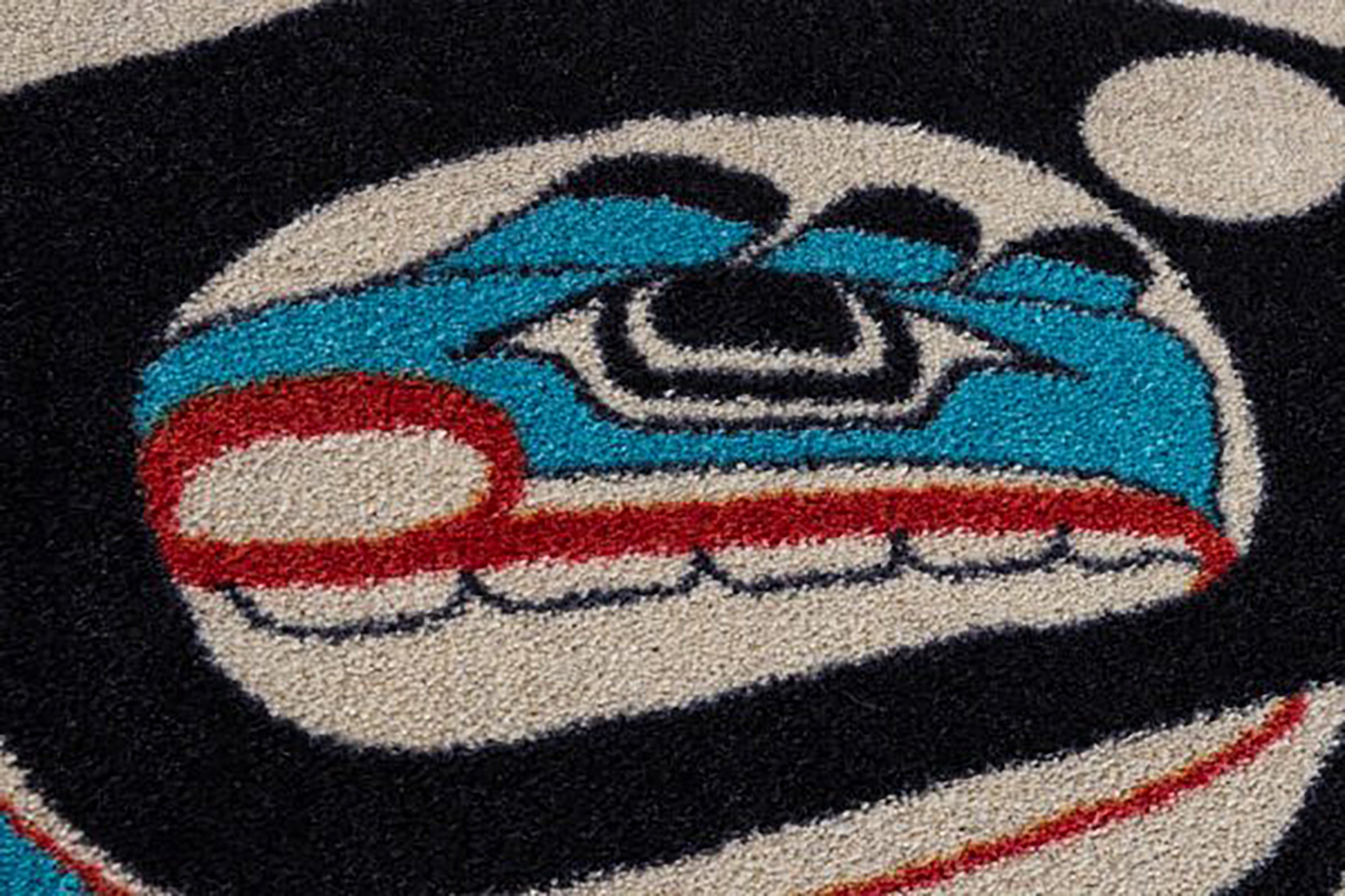 6ft Round Native American Rug Blue Native American Round Rug - Etsy