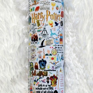 Stainless Steel Tumbler, Magic Tumbler, Wizard Tumbler, 20 oz Tumbler, Tumbler with Straws, Rubber Grip Bottom,