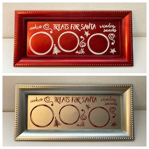 Santa Cookie Tray / Santa Milk Tray