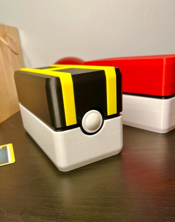 Top Loader Pokeball Card Chest: 3d-printed Pokmon Hard Case Card Holder -  Etsy