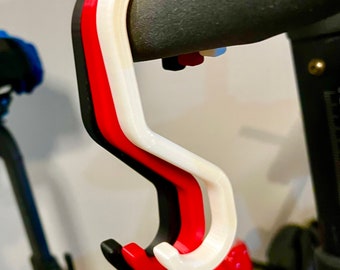 Exercise Bike Handlebar Hook - Versatile Organizer for Towels and Water Bottles