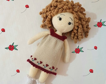 Crochet amigurumi doll pattern. English pdf