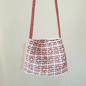 Crochet tote bag pattern, pdf english.