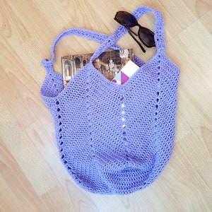 Crochet bag pattern. Market bag pdf pattern.