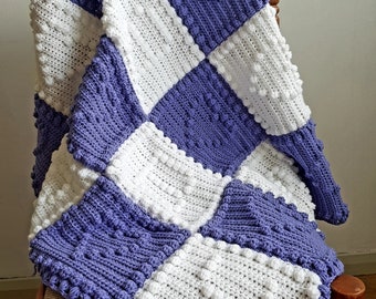 Crochet baby blanket pattern, English