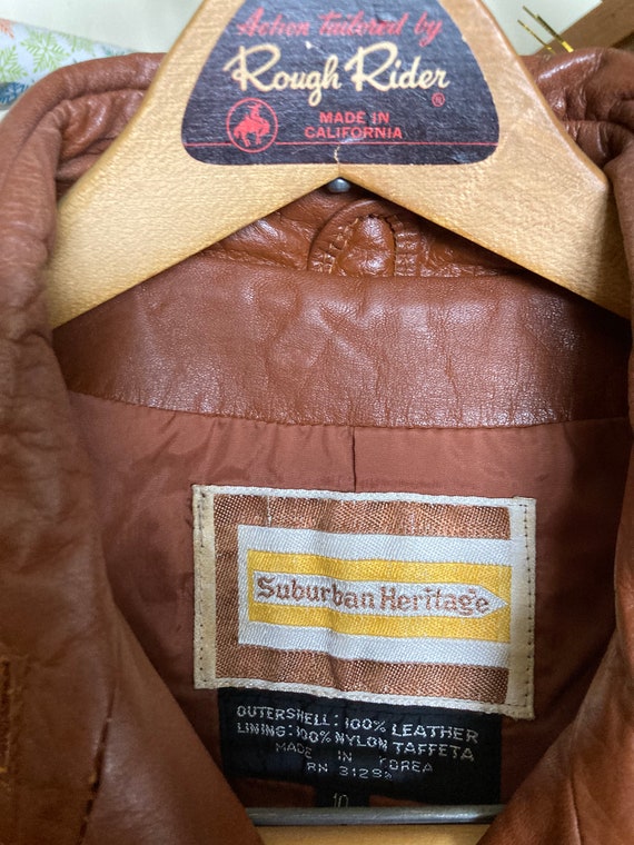 Suburban Heritage Vintage Leather Jacket - Gem