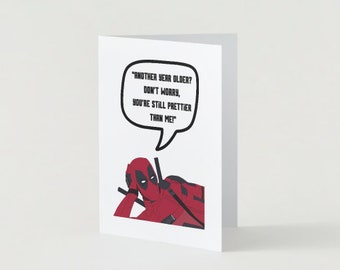Deadpool Birthday Card #1