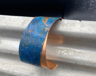 Copper Cuff Bracelet - Recycled Jewelry  - Handmade copper Jewelry - Patina jewelry - layered bracelet - double cuff - recycled bracelet