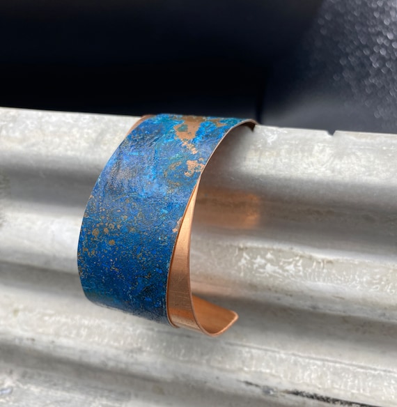 Copper Cuff Bracelet - Recycled Jewelry - Handmade copper Jewelry - Patina jewelry - layered bracelet - double cuff - recycled bracelet